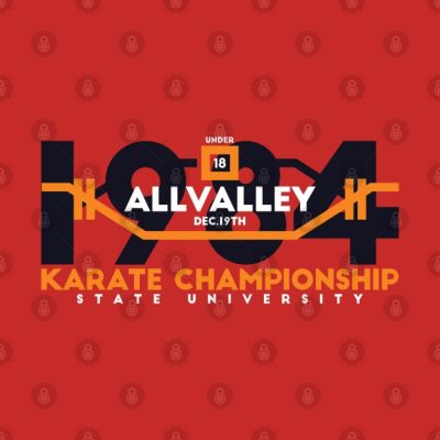 Karate Kid Karate Championship Throw Pillow Official Karate Merch