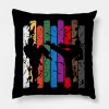 Retro Karate Silhouette Throw Pillow Official Karate Merch