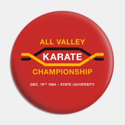All Valley Karate Championship Aged Look Pin Official Karate Merch