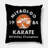 Miyagi Do Karate Throw Pillow Official Karate Merch