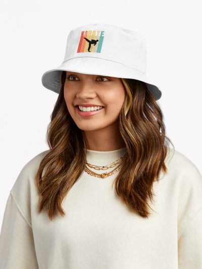 Retro Karate, Vintage Karate Bucket Hat Official Karate Merch