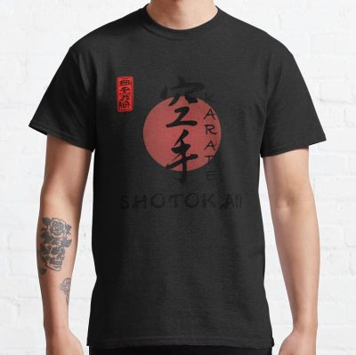 Shotokan Calligraphy Karate Instructor Design - Japanese Martial Art Design For A Karate Lover T-Shirt Official Karate Merch