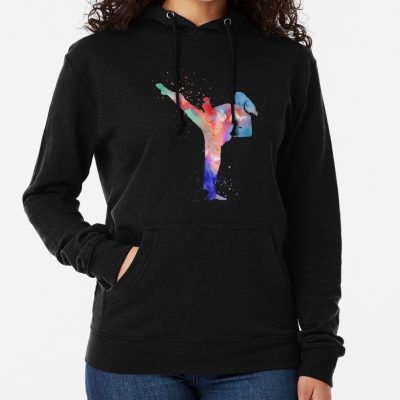 Female Karate, Woman Karate, Watercolor Karate Hoodie Official Karate Merch