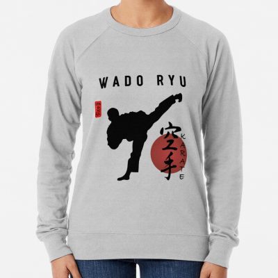 Wado Ryu Calligraphy Karate Instructor Design - Japanese Martial Art Design For A Karate Lover Sweatshirt Official Karate Merch