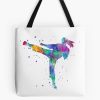 Karate Fighter Girl Tote Bag Official Karate Merch