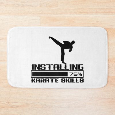 Installing Karate Skills - Karate Skills - Karate Lover Desing Bath Mat Official Karate Merch