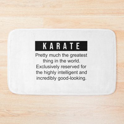 Funny Karate Definition Bath Mat Official Karate Merch