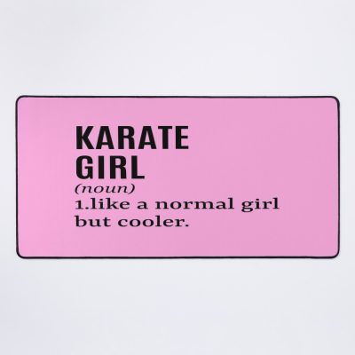 Karate Girl Funny Quote Mouse Pad Official Karate Merch