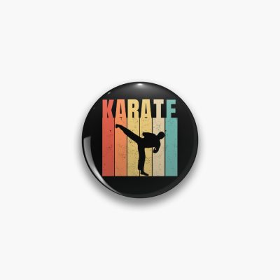 Retro Karate, Vintage Karate Pin Official Karate Merch