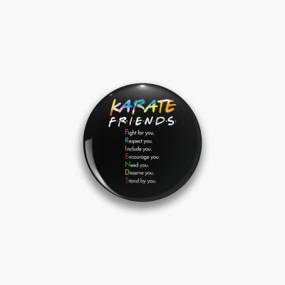 Karate Friends Colorful Gift For Karate Lovers Pin Official Karate Merch