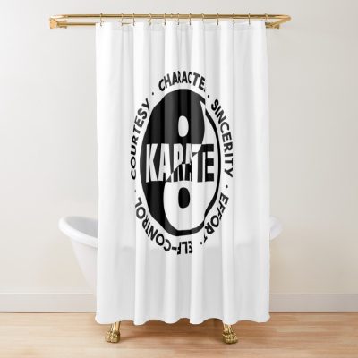 Karate Logo Shower Curtain Official Karate Merch