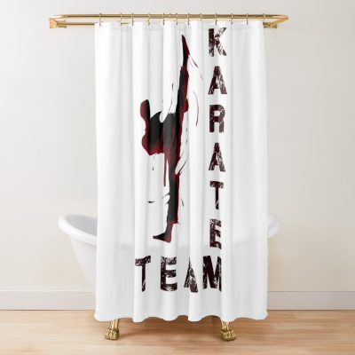 Karate Team Uniform Shower Curtain Official Karate Merch