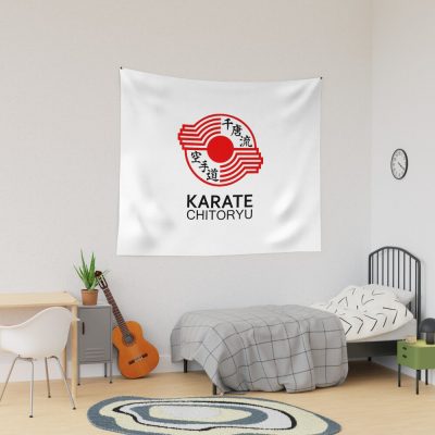 Chitoryu Karate Symbol And Kanji Tapestry Official Karate Merch
