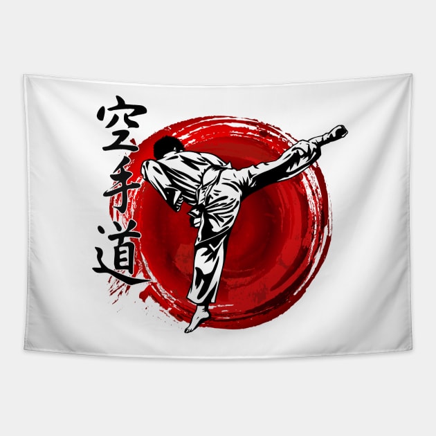 karate tapestry