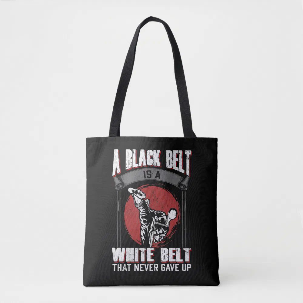 karate taekwondo black belt martial arts fighter tote bag r02561b3473f4474f85f252bbd1f6dda2 6kcf1 1000 - Karate Gifts