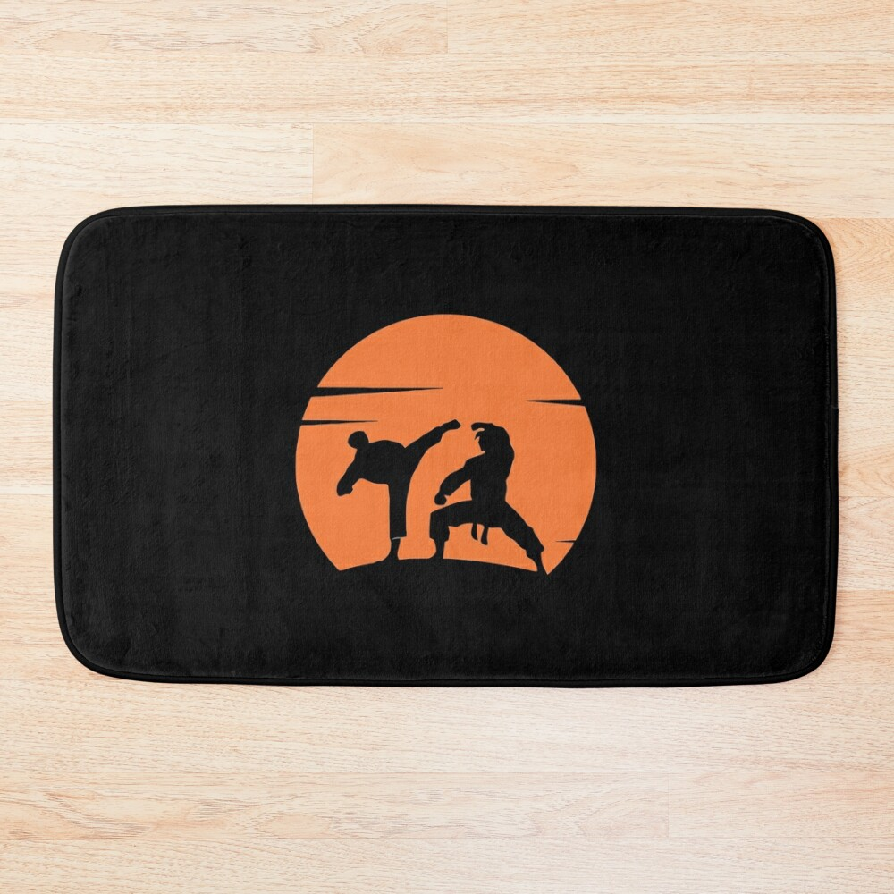 Karate Sunset Bath Mat