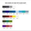 tank top color chart - Karate Gifts